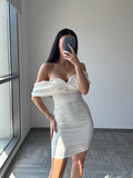 White off shoulder Dress