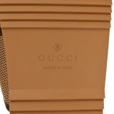 GUCCI Monogram Jumbo GG Nappa Samoa Plattorm 40mm Slide Sandals