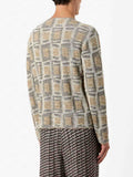 Giorgio Armani geometric-jacquard crewneck sweater