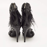 Dior Black feather sandals