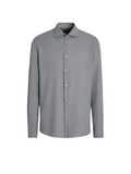 Zegna gray button up shirt