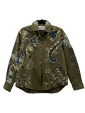 Valentino Vetements Khaki Embroidered Jacket