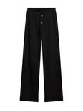 Dries Van Noten black cotton straight leg sweatpants