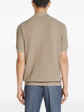 Zegna light brown polo shirt