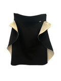 Elisabetta franchi black and beige mini skirt