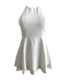 Alice + Olivia white halter Dress