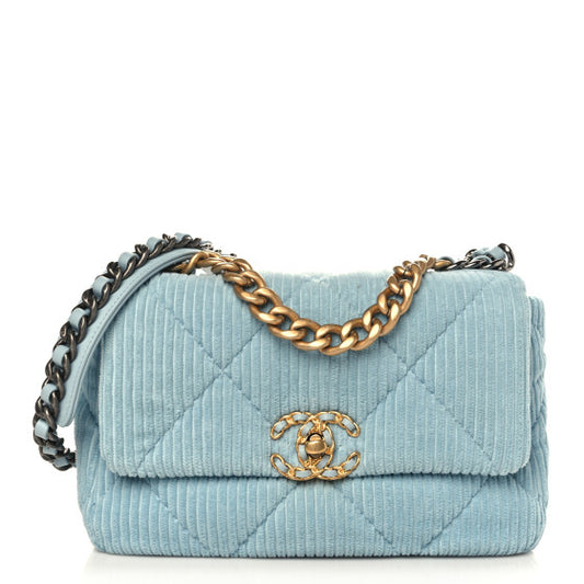 Chanel 2021 Medium Denim 19 Flap Bag