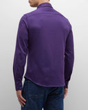 Giorgio Armani purple shirt