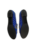 Giuseppe Zanotti blue suede studded loafers