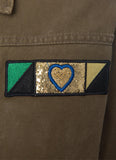 Saint Laurent Military Workwear “Love” Khaki jacket