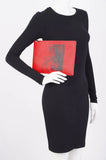 Givenchy 'Bambi' Red Leather Clutch Bag