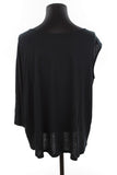 Maje black asymmetrical top