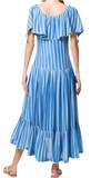 Tory Burch Embroidered organize high low ruffle dress