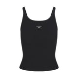 DOLCE&GABBANA x SKIMS black cotton rib scoop tank top