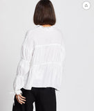 Aere white linen top