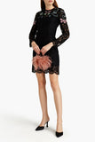 Valentino Garavani Embellished corded lace mini dress