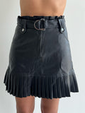 Limelight skirt leather skirt