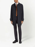 Zegna Trofeo elements black trench coat