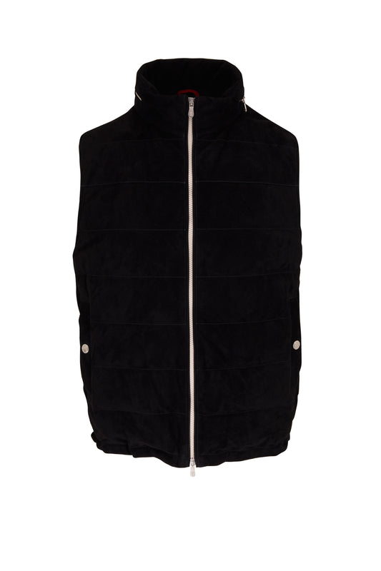 Brunello Cucinelli Quilted Suede Vest