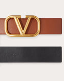 Valentino Reversible Vlogo Signature Calfskin Belt