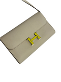 Like New Hermes Constance to go wallet Craie Nate Epsom with yellow buck