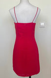 Superdown red spaghetti strap dress