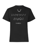 Louis Vuitton Black Icons Printed Cotton Crewneck T-Shirt