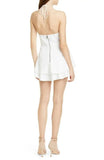 Alice + Olivia white halter Dress