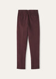 Loro Piana Carlo burgundy trousers