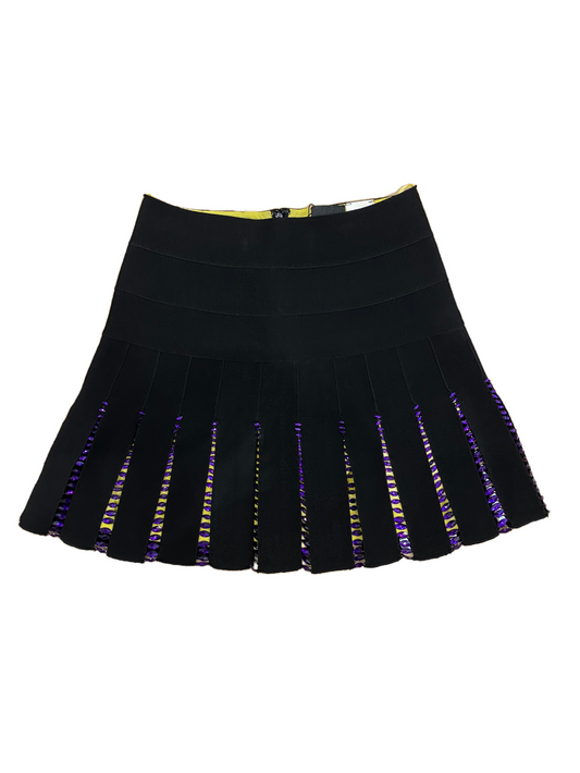 Just Cavalli black embellished skirt