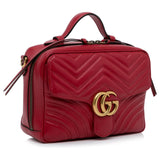 Gucci Marmont Matelasse Red Shoulder Bag