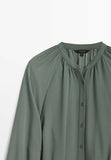 Massimo Dutti green long dress