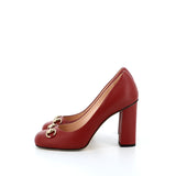 New Gucci Escarpins leather dark red pumps