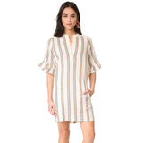 Whistles white stripes mini dress, beach cover up