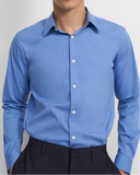 Hermes blue button up shirt