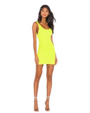 Superdown yellow mini dress