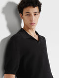 Zegna black polo shirt