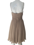 Luisa Beccaria beige pleated dress