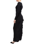 Alessandra Rich black and white long dress