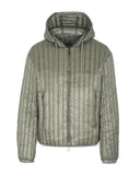 Emporio Armani Rib Quilted Hooded Down Jacket