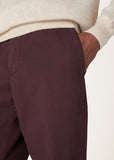 Loro Piana Carlo burgundy trousers