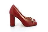 New Gucci Escarpins leather dark red pumps