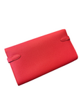 Hermes Epsom Rouge Kelly lounge classic wallet