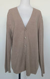 Vakko Cashmere brown cardigan