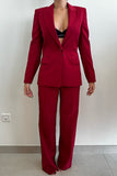 Massimo Dutti Red Suit