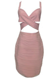 Powder Pink mesh Dress