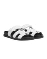 New Hermes White Chypre Sandals