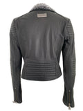 Philipp Plein black leather jacket