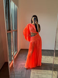 Bronx & Banco coral gown long Dress