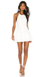 Alice + Olivia white halter Dress